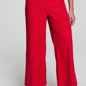 SPANX Bold Red Wide-Leg Pants